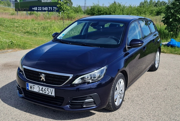 Peugeot 308 cena 45900 przebieg: 74000, rok produkcji 2020 z Warszawa małe 37